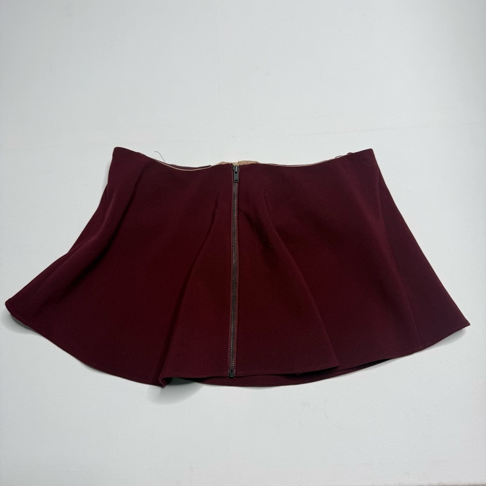 LIKELY Revolve Tearose Strapless Flared Tube Top Burgundy Maroon - Picture 3 of 5